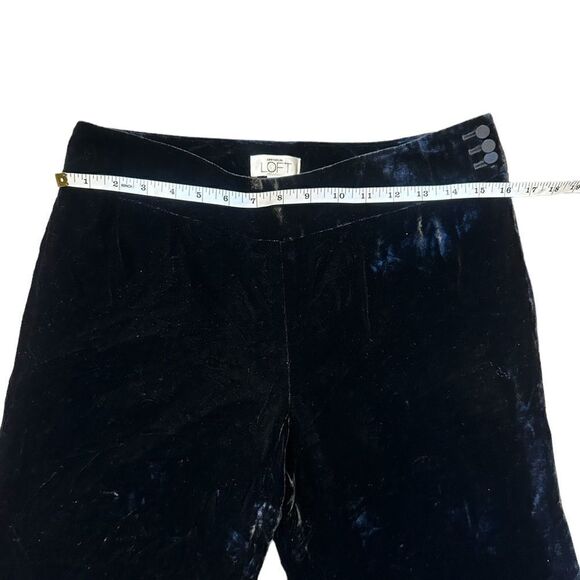Ann Taylor Loft Velvet Wide-Leg Laura Pants Black Size 6 - Picture 6 of 11